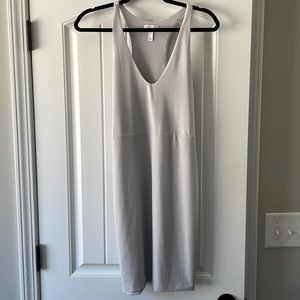 Leith Light Grey V-Neck Racerback Dress